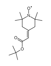 tert.-Butyl-2,2,6,6-Tetramethylpiperidinoxylidenacetat Structure
