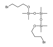 bis[[3-bromopropoxy(dimethyl)silyl]oxy]-dimethylsilane Structure