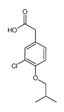 2-[3-chloro-4-(2-methylpropoxy)phenyl]acetic acid Structure