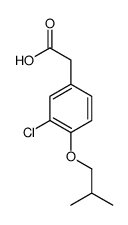 2-[3-chloro-4-(2-methylpropoxy)phenyl]acetic acid结构式