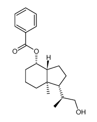 Benzoic acid 1-(2-hydroxy-1-methyl-ethyl)-7a-methyl-octahydro-inden-4-yl ester structure