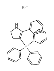 Phosphonium, (4,5-dihydro-2-phenyl-1H-pyrrol-3-yl)triphenyl-, bromide Structure