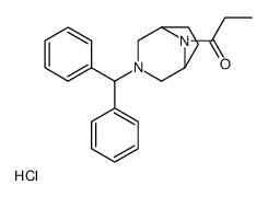 1-(3-benzhydryl-3,8-diazabicyclo[3.2.1]octan-8-yl)propan-1-one,hydrochloride结构式