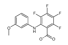 2,3,4,5-tetrafluoro-6-(3-methoxyanilino)benzoate结构式