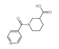 1-Isonicotinoyl-3-piperidinecarboxylic acid structure