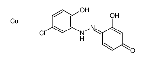 [4-[(5-chloro-2-hydroxyphenyl)azo]benzene-1,3-diolato]copper Structure