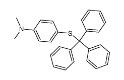 N,N-dimethyl-4-tritylmercapto-aniline结构式