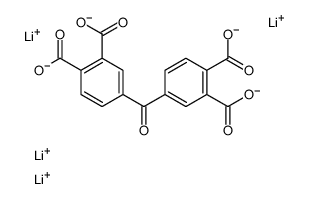 tetralithium 4,4'-carbonylbisphthalate structure