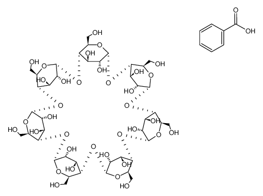 benzoic acid * β-cyclodextrin结构式