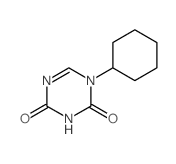 1,3,5-Triazine-2,4(1H,3H)-dione,1-cyclohexyl-结构式