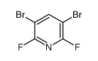 3,5-Dibromo-2,6-difluoropyridine 95 Structure