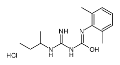 1-(N'-butan-2-ylcarbamimidoyl)-3-(2,6-dimethylphenyl)urea,hydrochloride结构式