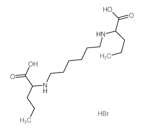 N-(6-((1-Carboxybutyl)amino)hexyl)norvaline结构式