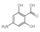 4-amino-2,6-dihydroxy-benzoic acid structure