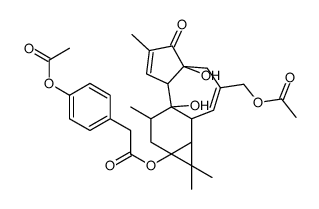 12-Deoxyphorbol-13-(4-acetoxyphenylacetate)-20-acetate结构式