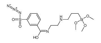 3-azidosulfonyl-N-[2-(3-trimethoxysilylpropylamino)ethyl]benzamide结构式