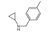 N-(4-甲基苄基)环丙胺结构式