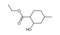 2-hydroxy-4-methyl-cyclohexanecarboxylic acid ethyl ester结构式