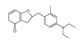 2-[[4-(Diethylamino)-2-methylphenyl]methylene]-2,3-dihydro-4H-1-benzopyran-4-one结构式