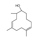 (1S,2R,4E,8E)-2,5,8-trimethylcyclododeca-4,8-dien-1-ol结构式