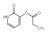 2(1H)-Pyridinone,3-(1-oxopropoxy)- structure