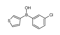 (3-chlorophenyl)-thiophen-3-ylborinic acid结构式