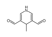 3,5-Pyridinedicarboxaldehyde, 1,4-dihydro-4-methyl- (9CI) structure
