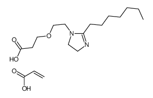 3-[2-(2-heptyl-4,5-dihydroimidazol-1-yl)ethoxy]propanoic acid,prop-2-enoic acid结构式