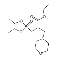 ethyl 3-(diethoxyphosphoryl)-2-(morpholinomethyl)propanoate结构式