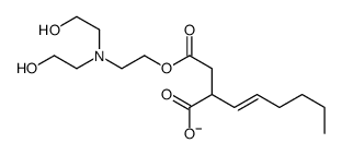 2-[2-[2-[bis(2-hydroxyethyl)amino]ethoxy]-2-oxoethyl]oct-3-enoate结构式