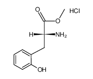 D-o-hydroxyphenylalanine methyl ester hydrochloride Structure