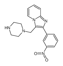 2-(3-NITROPHENYL)-3-PIPERAZIN-1-YLMETHYLIMIDAZO-[1,2-A]PYRIDINE Structure