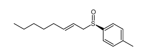 (+)-(R)-(E-2-Octenyl)-p-tolyl-sulfoxid结构式