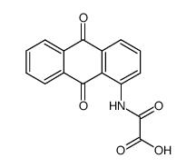 N-(9,10-dioxo-9,10-dihydro-1-anthryl)oxamic acid结构式