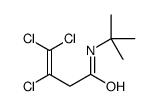 N-tert-butyl-3,4,4-trichlorobut-3-enamide结构式