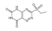 3-(ethylsulfonyl)pyrimido[4,5-e][1,2,4]triazine-6,8(5H,7H)-dione结构式