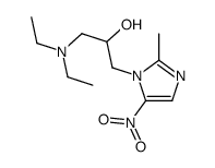 1H-Imidazole-1-ethanol, alpha-((diethylamino)methyl)-2-methyl-5-nitro- Structure