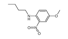 N-butyl-4-methoxy-2-nitroaniline Structure