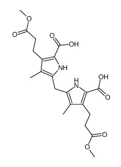 4,4'-bis-(2-methoxycarbonylethyl)-3,3'-dimethylpyrromethane-5,5'-dicarboxylic acid Structure