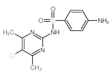 Benzenesulfonamide,4-amino-N-(5-chloro-4,6-dimethyl-2-pyrimidinyl)- Structure