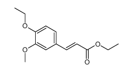 (E)-3-(4-Ethoxy-3-methoxyphenyl)propenoic acid ethyl ester Structure