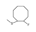 (1R,2R)-1-fluoro-2-methylsulfanylcyclooctane结构式