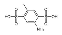 2-amino-5-methylbenzene-1,4-disulfonic acid Structure