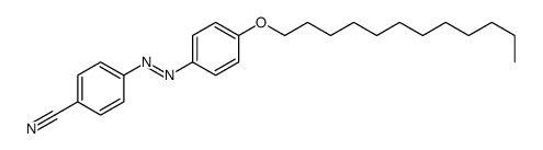 4-[(4-dodecoxyphenyl)diazenyl]benzonitrile结构式