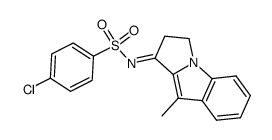 1-p-chlorophenylsulphonylimino-2,3-dihydro-9-methyl-1H-pyrrolo[1,2-a]indole结构式