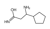 3-AMINO-3-CYCLOPENTYL-PROPIONIC ACID AMIDE结构式