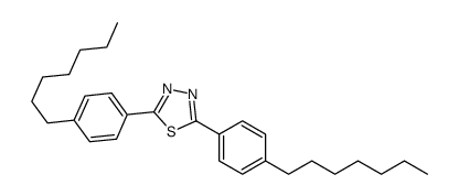 2,5-bis(4-heptylphenyl)-1,3,4-thiadiazole Structure