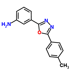 3-[5-(4-Methylphenyl)-1,3,4-oxadiazol-2-yl]aniline结构式
