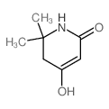6-hydroxy-2,2-dimethyl-1,3-dihydropyridin-4-one结构式