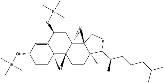 3β,6α-Bis[(trimethylsilyl)oxy]cholest-4-ene结构式